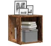 vidaXL Table d'appoint vieux bois 856716 — 33x33x34 cm, bois d'ingénierie Marron