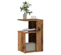 vidaXL Table d'appoint Vieux Bois – 36x30x56 cm – Bois d'ingénierie