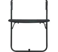 vidaXL Table de balcon suspendue noire 60x64x83,5 cm plastique aspect rotin