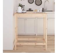 vidaXL Table de bar 100x50x110 cm bois massif de pin 833265