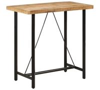 Vidaxl Table De Bar 110x55x107 Cm Bois Massif De Manguier Et Fer Multicolore