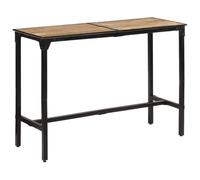 Vidaxl Table De Bar 150x55x107 Cm Bois De Manguier Massif Brut Marron