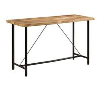 Vidaxl Table De Bar 180x70x107 Cm Bois Massif De Manguier Et Fer Multicolore