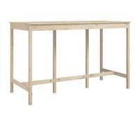Vidaxl Table De Bar 180x80x110 Cm Bois Massif De Pin Marron