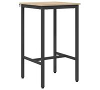 vidaXL Table de Bar 52 x 52 x 110 cm Bois d'ingénierie Chêne Sonoma, Table de Bar Moderne rectangulaire pour Salon, Chic et Fonctionnelle, en Bois et Acier