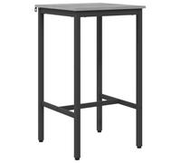 vidaXL Table de Bar 52 x 52 x 90 cm Bois d'ingénierie Sonoma Gris, Table de Bar Moderne rectangulaire pour Salon, Chic et Fonctionnelle, en Bois et Acier