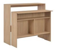 vidaXL Table de bar avec 2 dessus de table Chêne 130x40x120 cm 280219