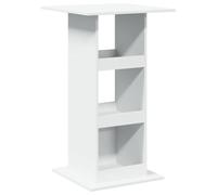 vidaXL Table de bar avec rangement 60x60x102 cm bois d'ingénierie Blanc