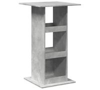 Table de bar avec rangement gris béton bois d'ingénierie