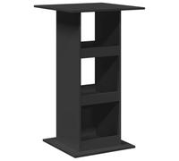 vidaXL Table de Bar avec Rangement Noir 60x60x102 cm Bois d’ingénierie