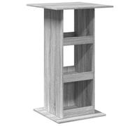 Vidaxl Table De Bar Avec Rangement Sonoma Gris Bois D'ingénierie Marron