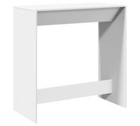 vidaXL Table de bar 102x50x103,5 cm Bois d'ingénierie Blanc