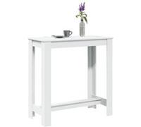 vidaXL Table de bar 854409 – blanc 102×50×103,5 cm bois d'ingénierie