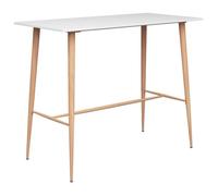 vidaXL Table de bar Blanc 120x60x105 cm