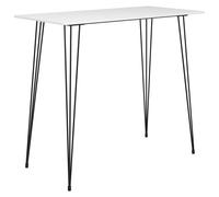 Vidaxl Table De Bar Blanc 120x60x105 Cm Blanc
