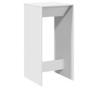vidaXL Table de bar Bois d'ingénierie 51x50x103,5 cm Blanc