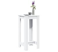 vidaXL Table de bar en bois d'ingénierie blanc 51×50×103,5 cm