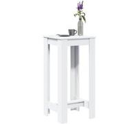 vidaXL Table de bar en bois d'ingénierie blanc 51×50×103,5 cm