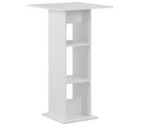 vidaXL Table de bar Blanc 60x60x110 cm
