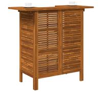 vidaXL Table de bar en acacia massif 110 x 50 x 105 cm – finition huilée – Jardin