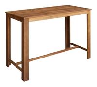 vidaXL Table de Bar Bois d'Acacia Solide 150x70x105 cm Table à Manger Cuisine
