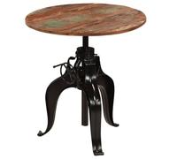 vidaXL Table de bar Bois de récupération massif 75 x (76-110) cm