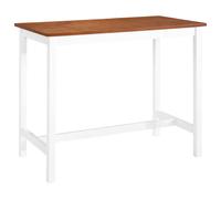 Vidaxl Table De Bar Bois Massif 108x60x91 Cm Marron