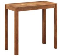 Vidaxl Table De Bar Bois Massif D'acacia Avec Finition 110x55x106 Cm Marron