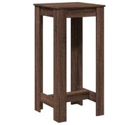 vidaXL Table de bar (table haute) Chêne marron Bois d'ingénierie 51x50x103,5 cm