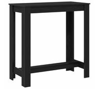 vidaXL Table de bar Chêne noir 102 x 50 x 103,5 cm Bois composite