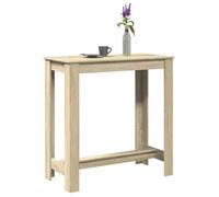 vidaXL Table de bar chêne Sonoma 102×50×103,5 cm en bois d'ingénierie – 854411