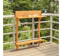 Vidaxl Table De Bar De Balcon 90x37x122,5 Cm Bois D'acacia Massif Multicolore