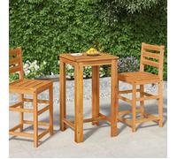 vidaXL Table de bar de jardin 60x60x105 cm Bois d'acacia solide
