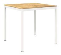 vidaXL Table de Bar de Jardin Blanc 110 x 108,5 x 105 cm