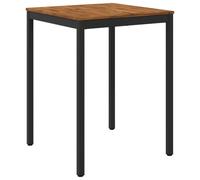 vidaXL Table de Bar de Jardin Naturel et Noir 80 x 80,5 x 105 cm