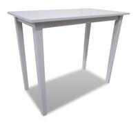 vidaXL Table de bar en bois blanc – Pour salle à manger et cuisine