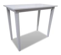 vidaXL Table de bar en bois Blanc 241701