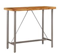 Table De Bar Teck Recyclé Massif 120 X 58 X 106 Cm - Vidaxl
