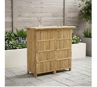 vidaXL Table de bar extérieure Bambou Naturel 115 x 55 x 105 cm 42028066