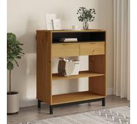 Vidaxl Table De Bar Flam 92x45x110 Cm Bois Massif Pin Marron