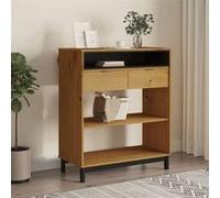 Vidaxl Table De Bar Flam 92x45x110 Cm Bois Massif Pin Marron