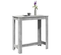 vidaXL Table de bar 854412 gris béton 102x50x103,5 cm bois d'ingénierie
