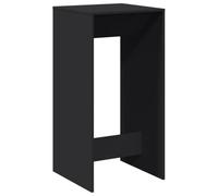 vidaXL Table de bar Bois d'ingénierie 51×50×103,5 cm Noir