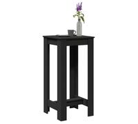 vidaXL Table de bar noir 51x50x103,5 cm bois d'ingénierie, table de pub, table haute, table de tabouret de bar, table de bar 854401
