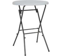 Table de bar pliante Blanc 80 x 110 cm PEHD