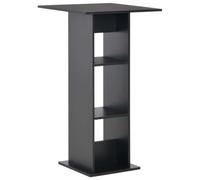 vidaXL Table de Bar Table de Bistrot Mobilier de Pub Table de Salle à Manger Meuble de Cuisine Table de Patio Intérieure Maison Noir