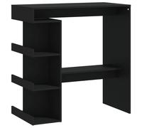 Vidaxl Table De Bar ¿¿Tag¿¿Re De Rangement Noir 100x50x101,5 Cm Multicolore