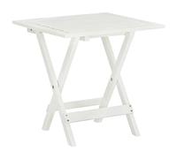 vidaXL Table basse d'extérieur Bois d'acacia Blanc pour jardin et terrasse