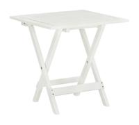 vidaXL Table de bistro blanche en bois d'acacia massif 46x46x47 cm