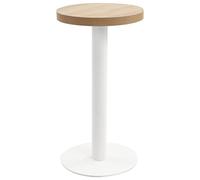 vidaXL Table de Bistro Café Bar Salle à Manger - Dîner Repas Restaurant Maison Intérieur - Marron Clair 40 cm MDF